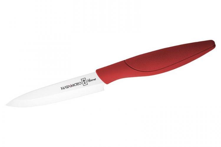 Нож Кухонный Поварской Hatamoto Home (HC150W-RED), длина лезвия 150 мм, Керамика, рукоять красная, #3000