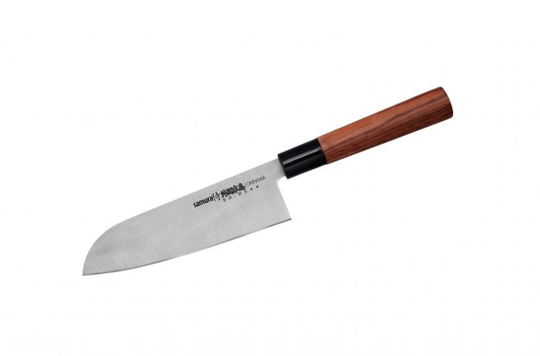 SO-0194/Y Нож кухонный "Samura OKINAWA" Сантоку 175 мм, AUS-8, палисандр