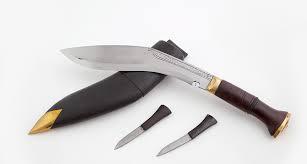 Кукри нож 10" Bhojpure Nepali (KH0017), длина лезвия 254 мм,  высокоуглеродистая сталь, зонная закалка, рукоять палисанд