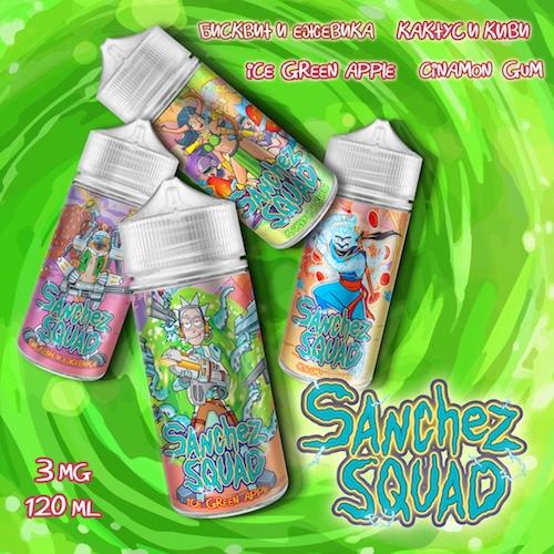 Жидкость Sanchez Squad, 120 мл, Жвачка с корицей, 3 мг/мл