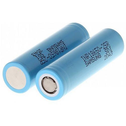 Аккумулятор 18650 Samsung 25r 2500 mAh синий