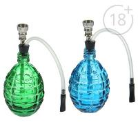 Бонг "Граната" стеклянный, 16 см, микс