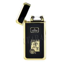 Электроимпульсная Зажигалка Tiger 909 B-01 (Black-Gold)