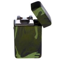 Зажигалка электронная в подарочной коробке, USB, дуговая, цвет хаки, 3.5х7 см 3018064
