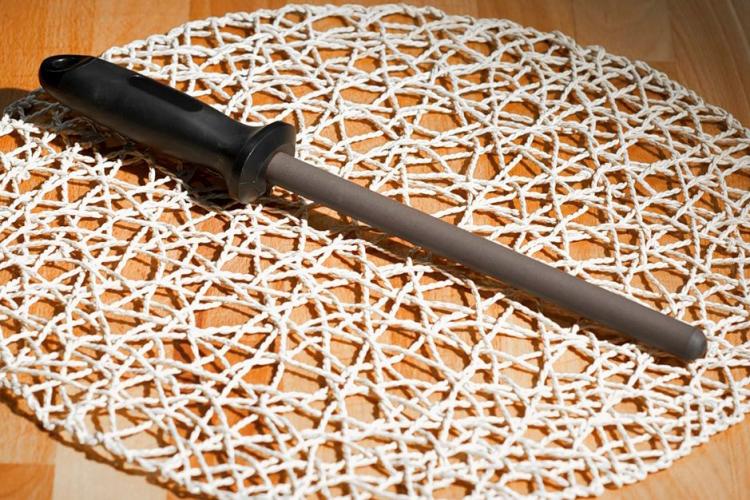 Мусат керамический Nakatomi для правки стальных ножей (черный)