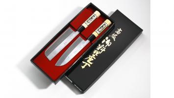 Набор из 2-х Кухонных Ножей TOJIRO GIFTSET (FG-7700), в подарочной упаковке, длина лезвия 165mm, 165mm, заточка #8000