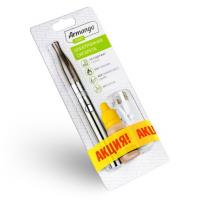 Электронный вапорайзер ARMANGO Start, Серебристый + Ментол Salt, 25 мг/мл