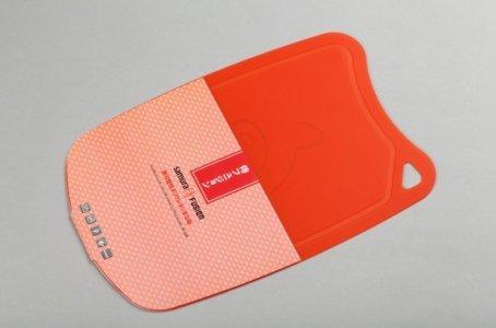 Доска термопластиковая с антибактериальным покрытием (Красный) Samura FUSION