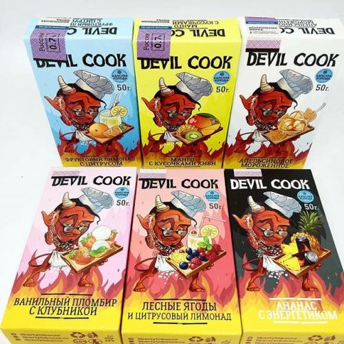 Бестабачная смесь для кальяна Devil Cook Апельсин мандарин и мята hard