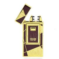 Электроимпульсная Зажигалка Tiger LC 915 - Gold-Red