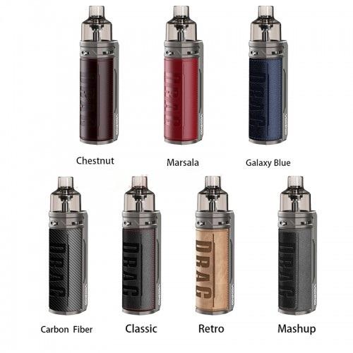 Стартовый комплект ( Pod-система) Voopoo Drag S 2500мАч ( Carbon Fiber)