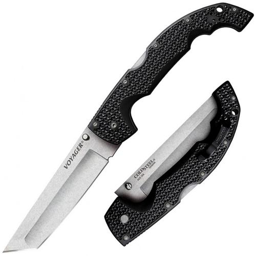 CS_29AXT Voyager Tanto Extra Large Plain - нож склад., рукоять Griv-EX, клинок AUS10A