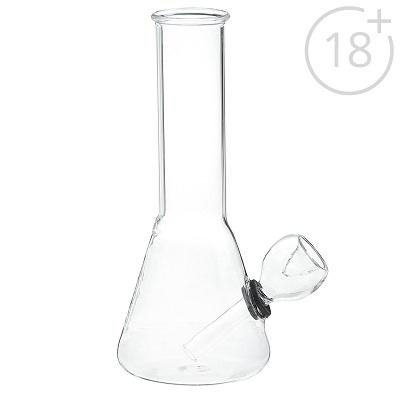 Бонг стеклянный "Химическая колба", 15 см, 1349802