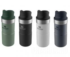 Термокружка STANLEY Classic 0.35L One hand 2.0  Зеленая (10-06440-014)