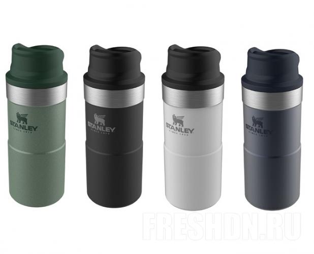 Термокружка STANLEY Classic 0.35L One hand 2.0 Черная (10-06440-015)