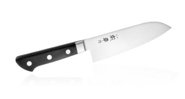 Кухонный Нож Сантоку Fuji Cutlery Narihira (FC-47), длина лезвия 180 мм, сталь Mo-V, рукоять ABS пластик, заточка #4000