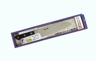 Кухонный Нож Сантоку Fuji Cutlery Narihira (FC-47), длина лезвия 180 мм, сталь Mo-V, рукоять ABS пластик, заточка #4000