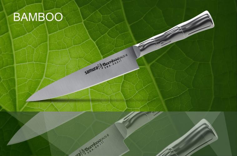 Нож кухонный универсальный (малый) Samura BAMBOO