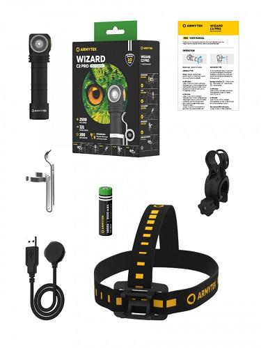 Фонарь Armytek Wizard C2 Pro Magnet USB Белый