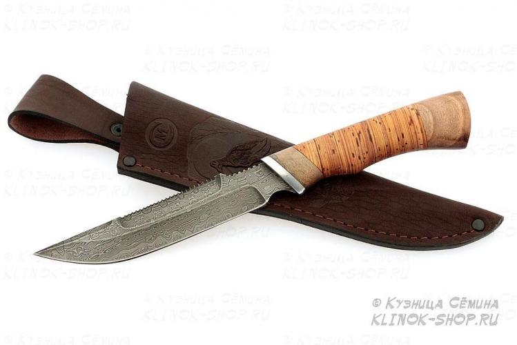 Нож Осетр,дам.ст.,береста Нож Осетр,дам.ст.,береста