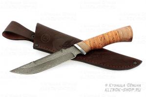 Нож Осетр,дам.ст.,береста Нож Осетр,дам.ст.,береста