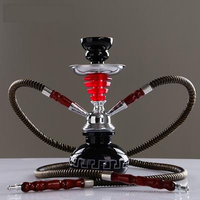 Кальян "Кудрет", 26 см, 2 трубки, чёрный 2385971