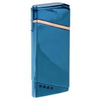 Зажигалка электронная в подарочной коробке, USB, спираль, синяя, 7.5х12 см 3283675