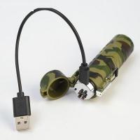 Зажигалка электронная двухдуговая, влагозащищённая, с фонариком   5066584