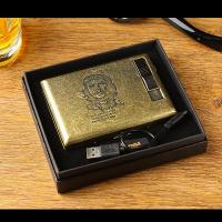 Портсигар с электронной зажигалкой "Чегевара", 13.5 х 14 см, от USB 2746076