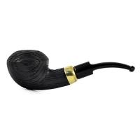 Трубка WoodPipe - Груша 007 - SandBlast BLACK - (фильтр 9 мм)