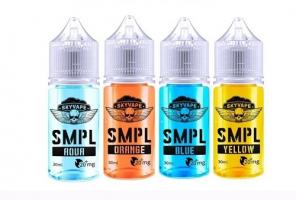 Жидкость SMPL SALT - Aqua 30 мл 20 мг (Энергетик, малина, холодок)
