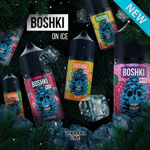 Жидкость Boshki ON ICE SALT - Сочные 30 мл 20 мг (Хвоя с садовой клубникой)