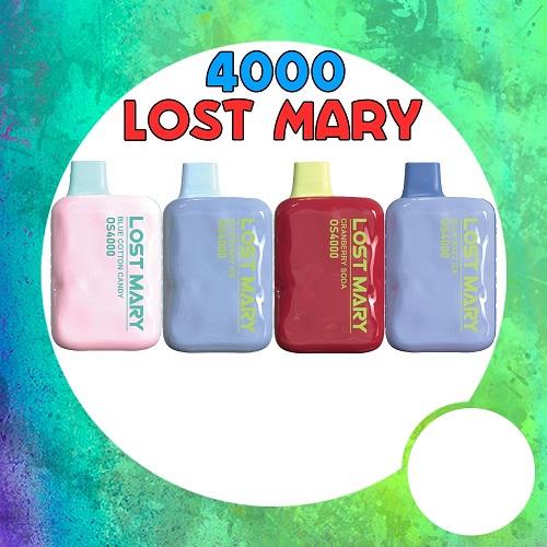 Одноразовая эл. сигарета (уп. 1 шт) Lost Mary OS4000 2%  - Juice Peach 4000 затяжек с подзарядкой (Персиковый сок)