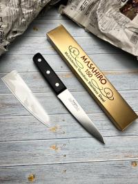 14008 MASAHIRO Нож кухонный обвал.150мм, MBS-26-молибден-ванадиевая ст. рук. Pakkawood