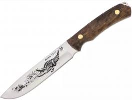 Нож нескладной нерж гравировка, Кизляр КАЙМАН-ЦМ (6344)