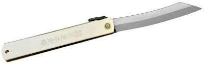 HHCWI-100Silver (8SV) Нож складной Хигоноками Nagao Kanekoma, лезвие 100мм, сталь SK 3cл., 2.2-2.8м.