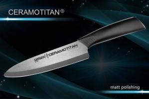SCT- 0084М Нож кухонный "CERAMOTITAN" Шеф 175 мм, черная рукоять (матовый) SCT- 0084М Нож кухонный "CERAMOTITAN" Шеф 175 мм, черная рукоять (матовый)