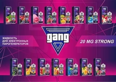 Жидкость Gang ICE MIX20 Strong - Земляничный Бабл Гам 30 мл 20 мг
