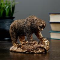 Фигура "Медведь хозяин тайги" 10х13см    бронза   1841258