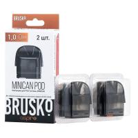 Картридж для Brusko Minican  1,0 Ом ( черный)  (цена за упаковку - 2шт/уп)