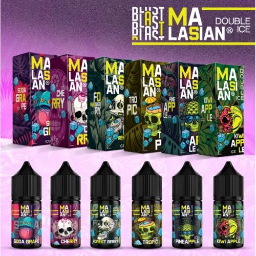 Жидкость BLAST MALASIAN DOUBLE ICE MIX20 Strong - MELON 30 мл 20 мг (Дыня)