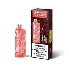 Одноразовая эл. сигарета (уп. 1 шт) Lost Mary MO5000 2% - Watermelon, Cherry 5000 затяжек с подзарядкой (Арбуз, вишня)