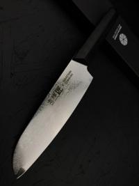 SC-1101 SHIZU TAKUMI S.CONRAN Нож кухонный Сантоку 190-325, ст. VG-10 Damascus рук. Black Pakka Wood