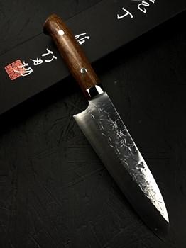 SRS13 TAKESHI SAJI Нож Кухонный Сантоку 175мм Ironwood, сталь SRS13 San Mai