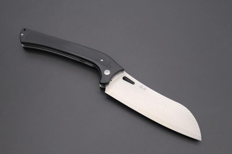 TS-110 TAKESHI SAJI Damascus Folding Santoku knife Нож складной Сантоку 135-290, сталь R2 (Sg2), HRc 62
