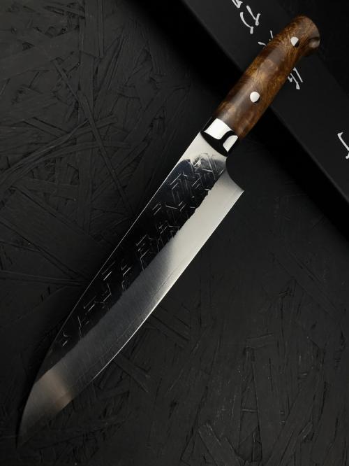TS-IW-G180 TAKESHI SAJI Нож Кухонный Гюито 180мм Ironwood, сталь SRS13 San Mai