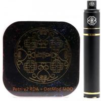 Механический мод с дрипкой DotMod (Petri v2 RDA, DotMod Mod) (Black)