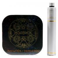 Механический мод с дрипкой DotMod (Petri v2 RDA, DotMod Mod) (Steel)