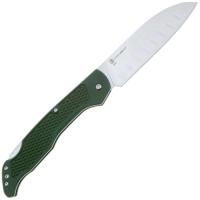 ON_4305 Camp Plus Santoku Lockback - нож складной, зелен. нейон. рук-ть, сатин. клинок