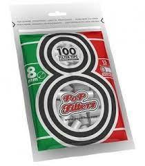 Фильтры для самокруток Pop Filters - 8 мм King Size (100 шт)